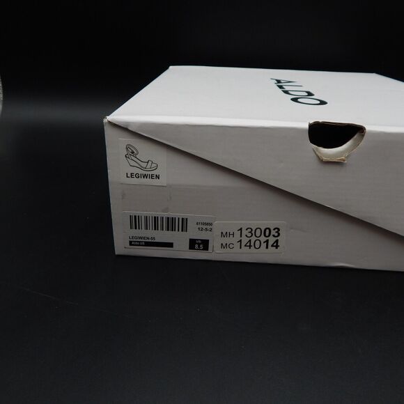 Aldo Legiwien-55 Nude Pink Espadrille Basketweave Wedge Ankle Strap Sz 8-1/2 - Picture 12 of 12